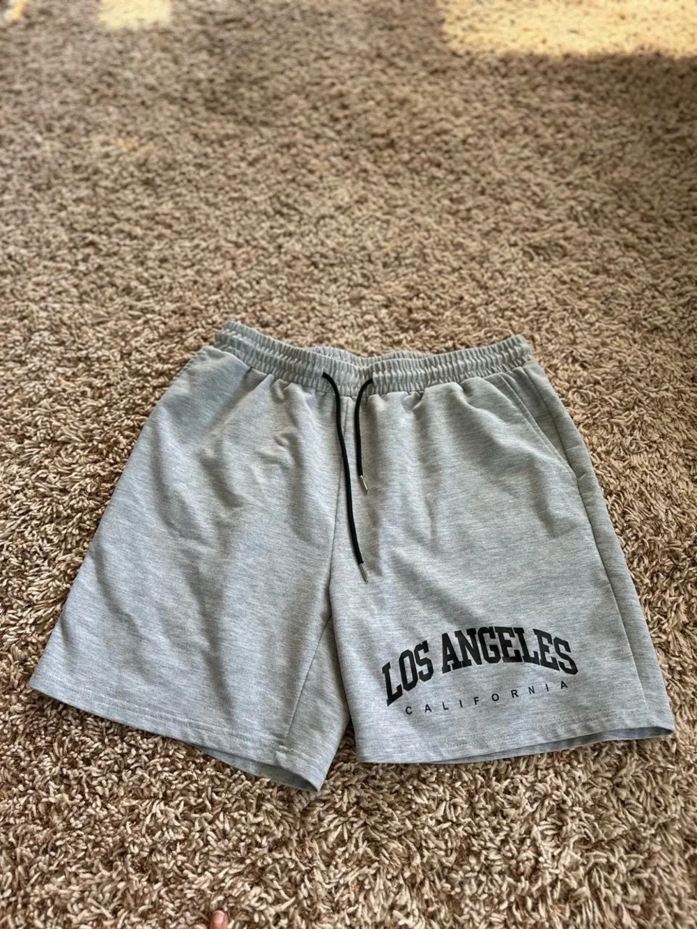 Women's Athletic Shorts Bundle — Black and Light Gray Casual Drawstring Shorts